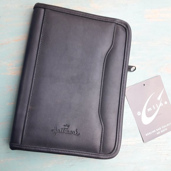 Daytimer Planner Leather Organizer Notebook Holder Retro Vintage Back to School - Picture 1 of 15